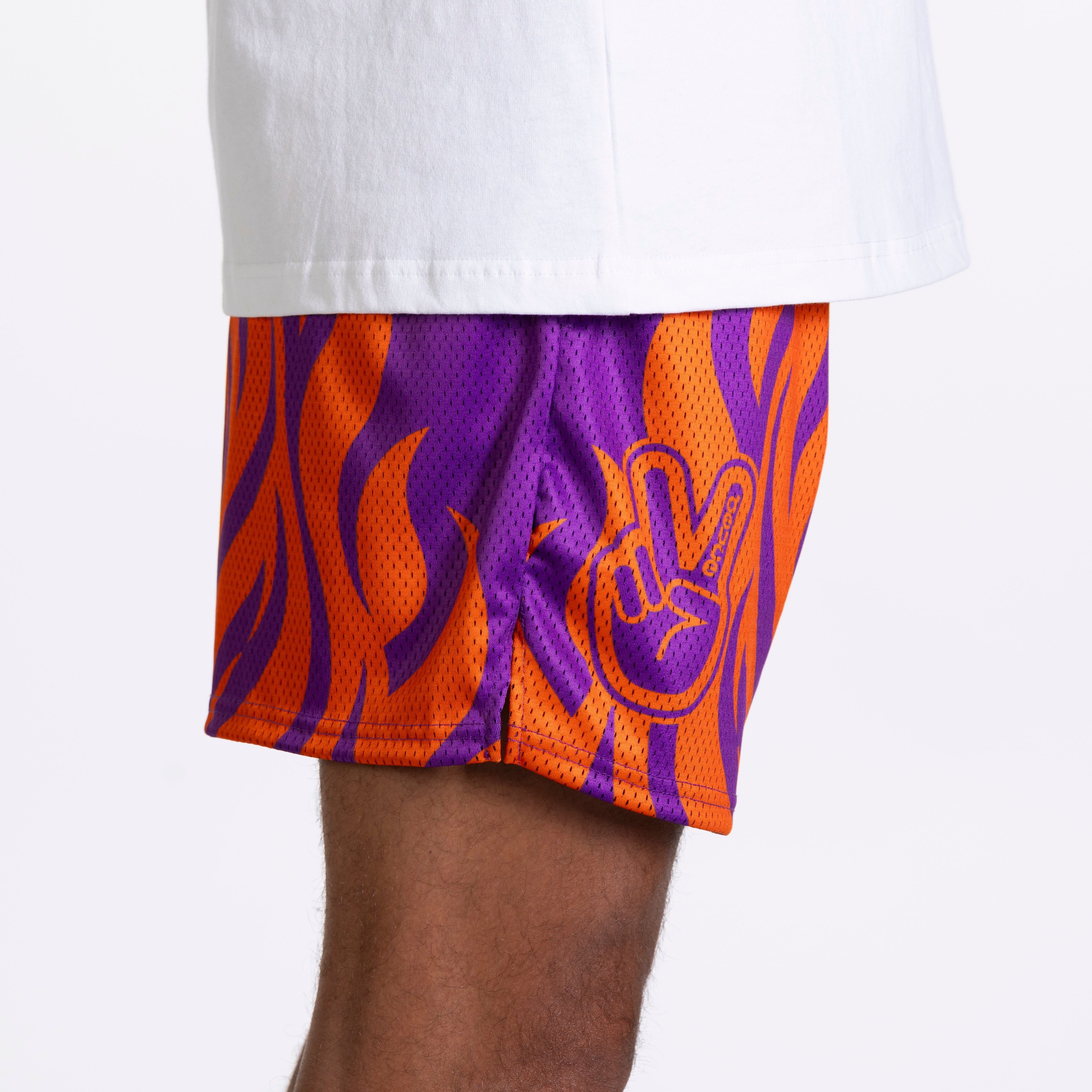 DEUCE MESH SHORTS | Sun Flames – Deuce Brand Australia