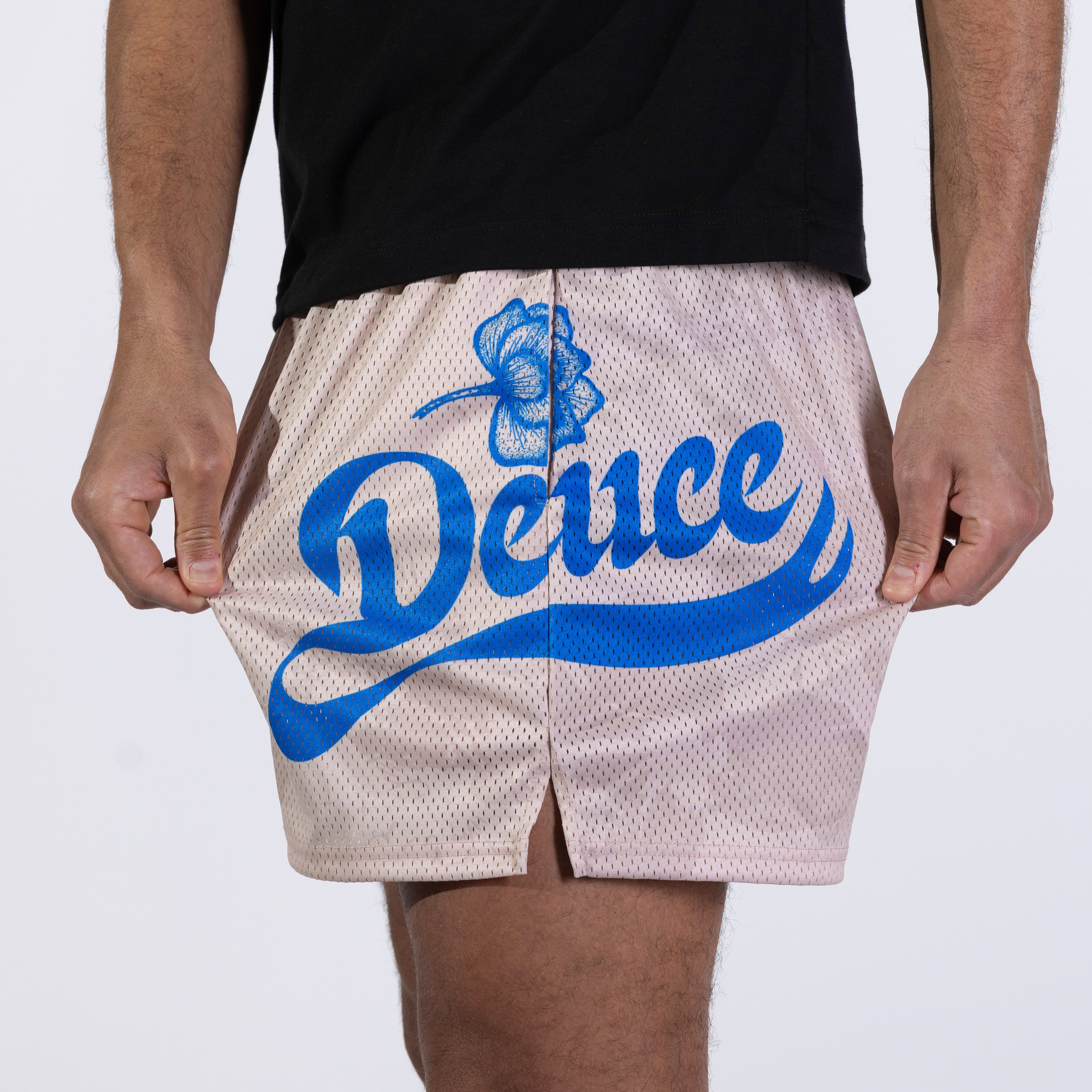 DEUCE MESH SHORTS | Vanilla – Deuce Brand Australia