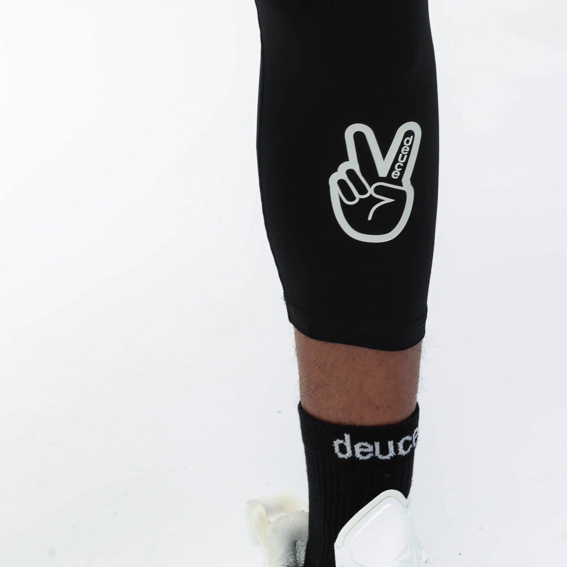 ウェア DEUCE ONE LEGGED BASKETBALL TIGHTS BLACK DEUCE ONE LEGGED TIGHTS | Black – Deuce Brand Australia