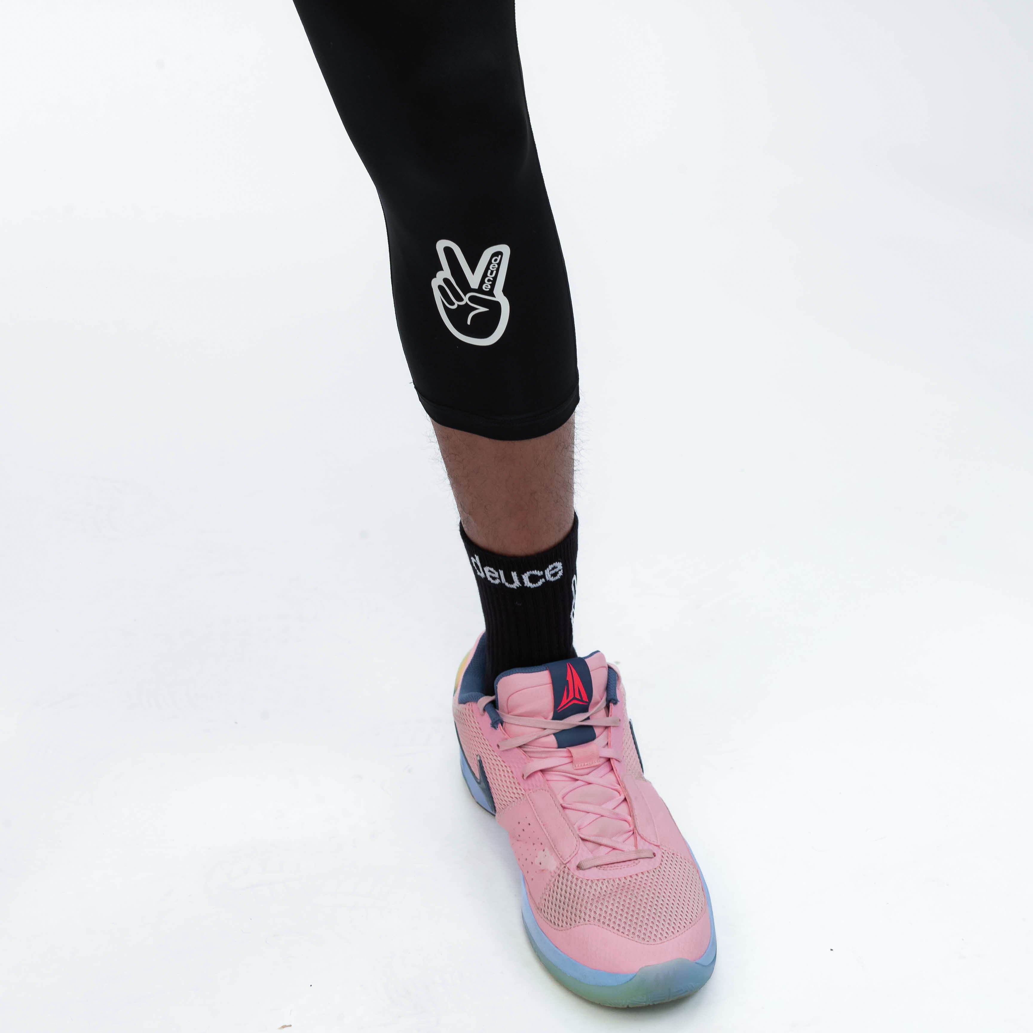 DEUCE 3/4 BASKETBALL TIGHTS | Black – Deuce Brand Australia