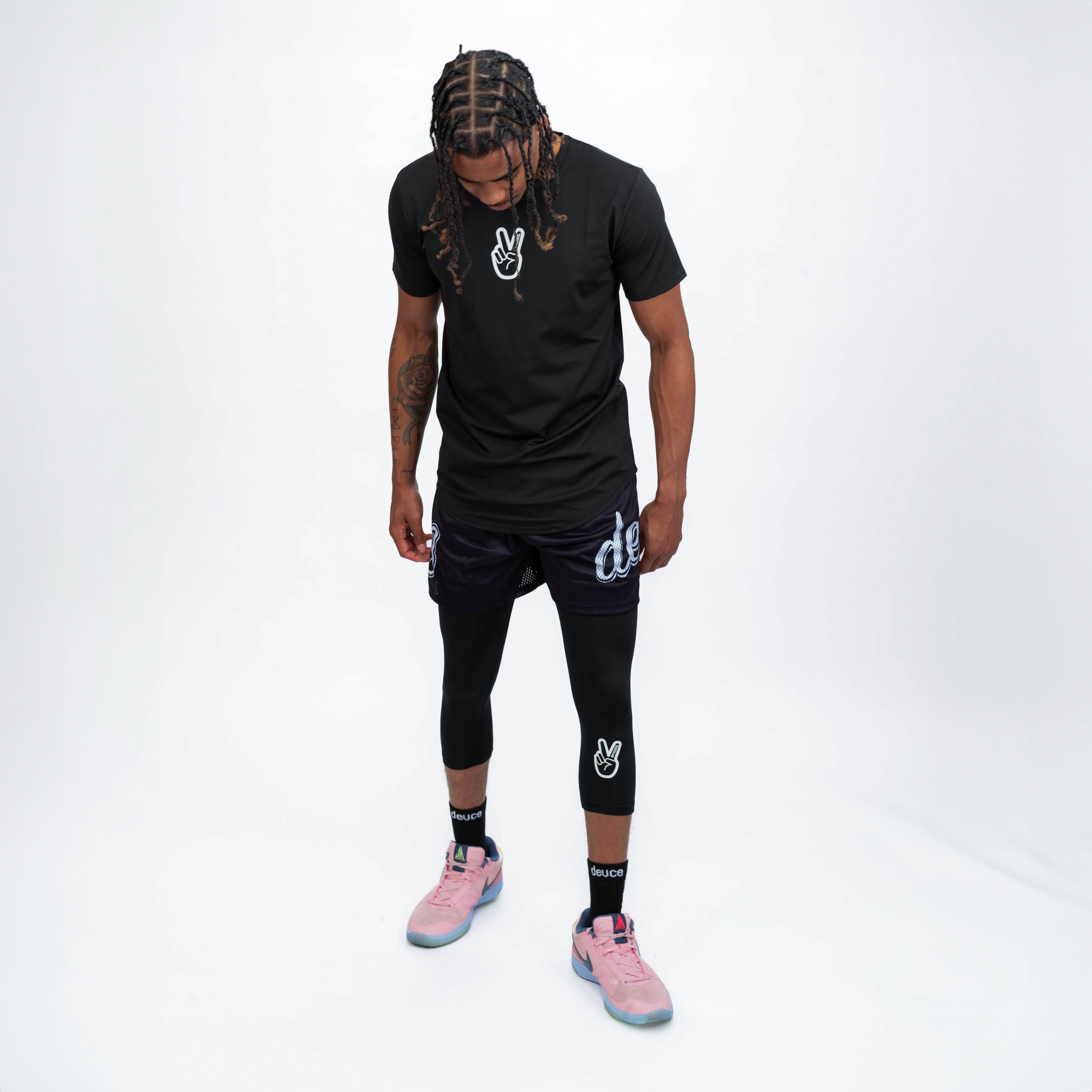 ウェア DEUCE 3/4 BASKETBALL TIGHTS | BLACK Deuce 3/4 Basketball Tights | Black – Deuce Brand