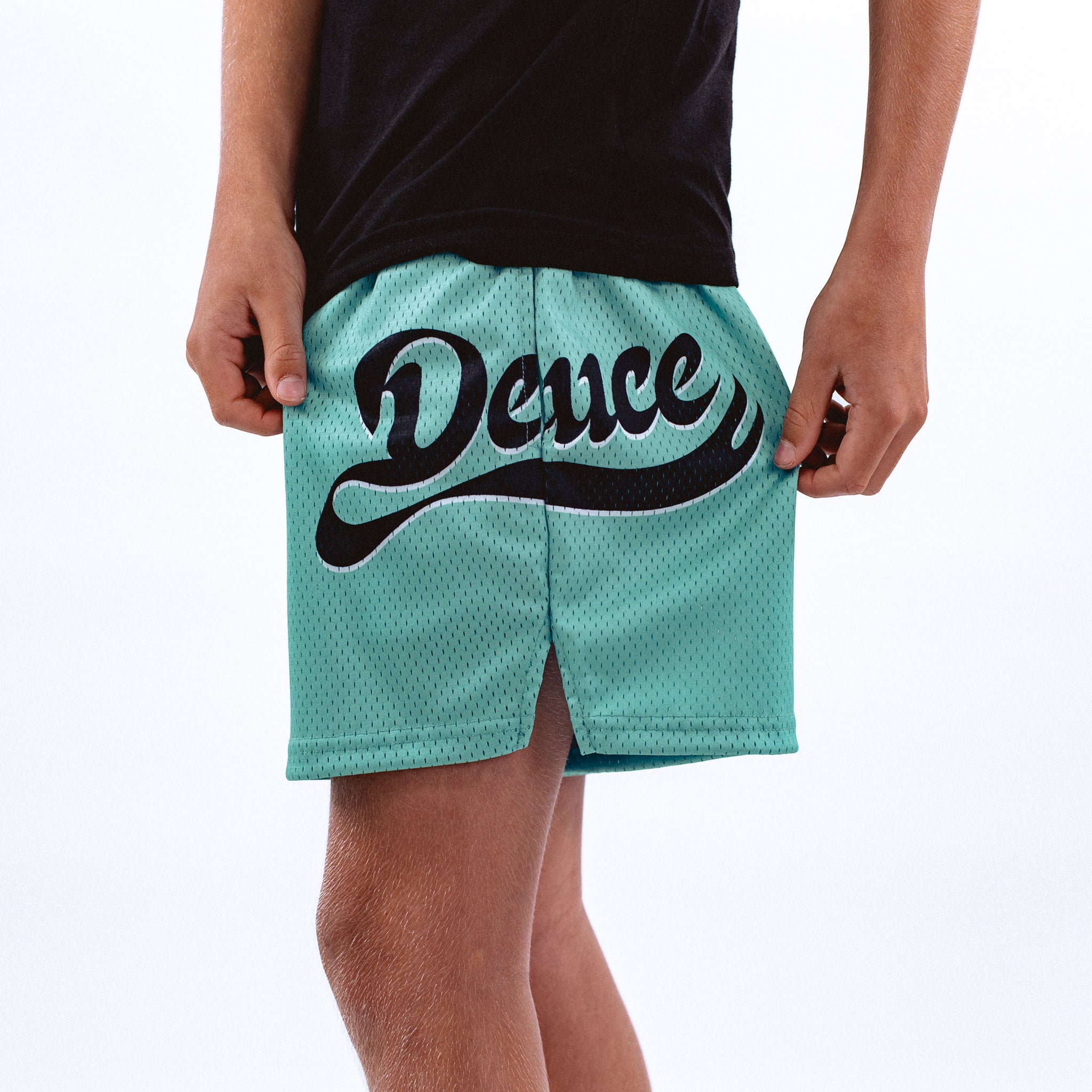 DEUCE KIDS MESH SHORTS | Mint – Deuce Brand Australia