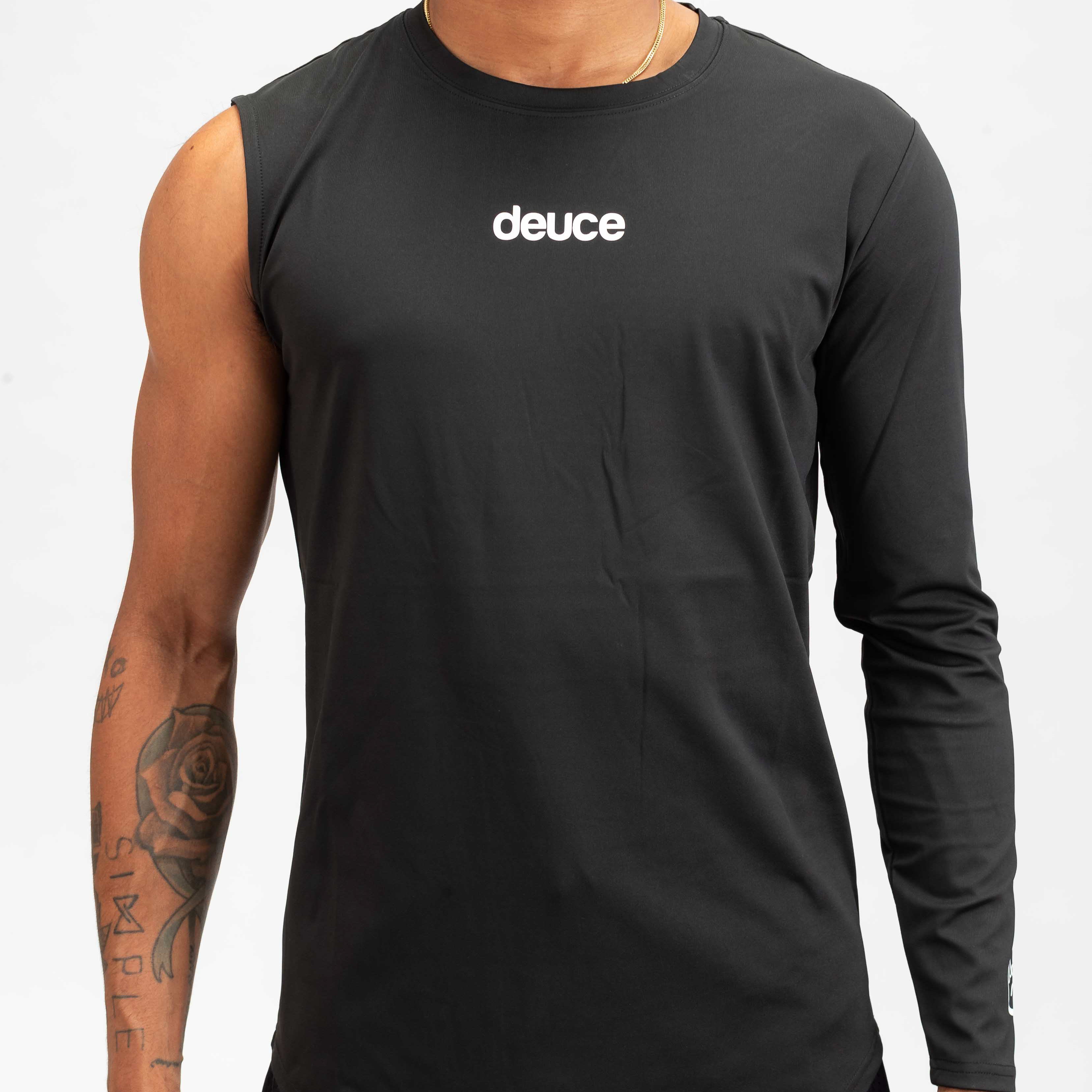 DEUCE ONE ARM ATHLETIC LONG SLEEVE SHIRT | Black – Deuce