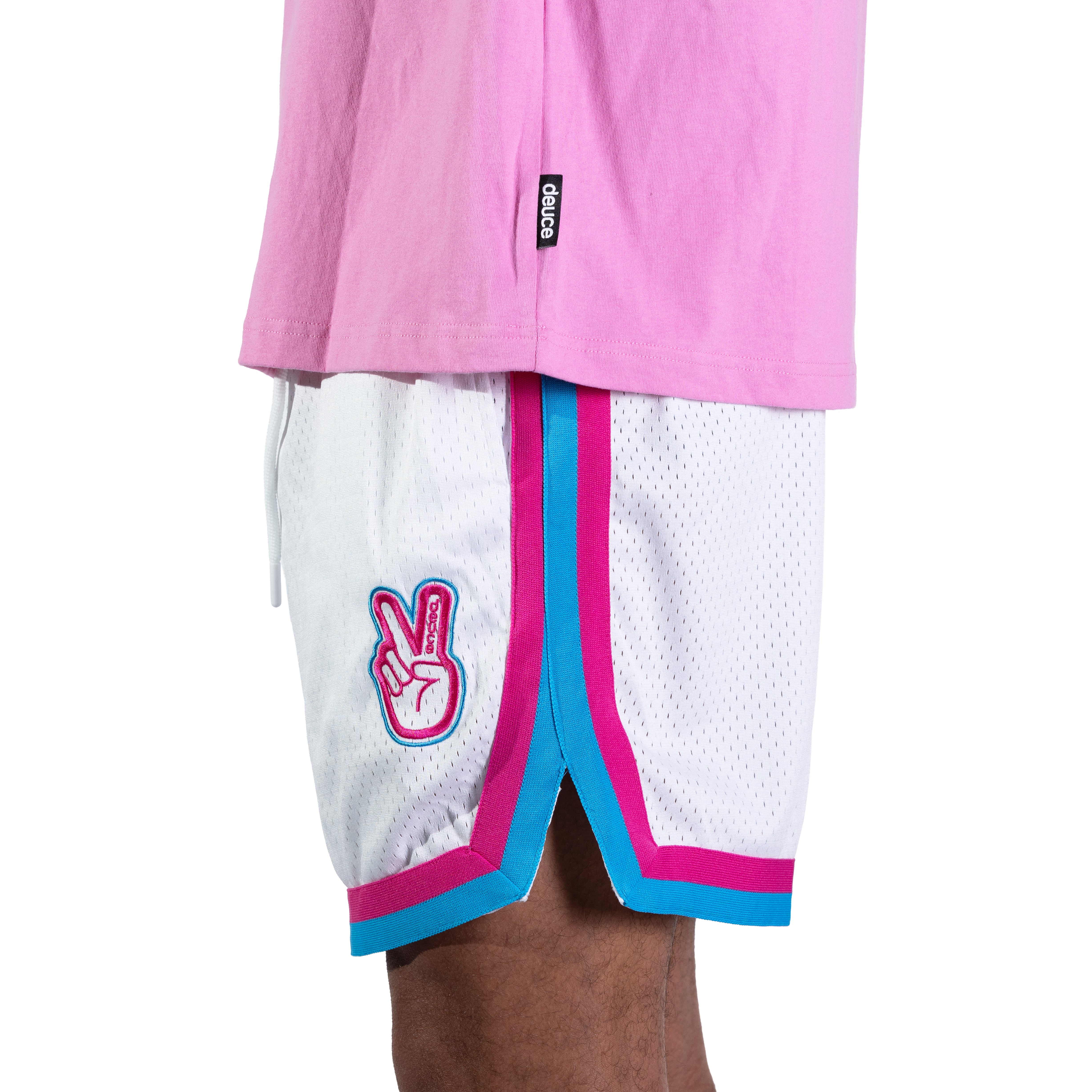 DEUCE VIBE SHORTS 2.0 | Miami Vice White – Deuce Brand Australia