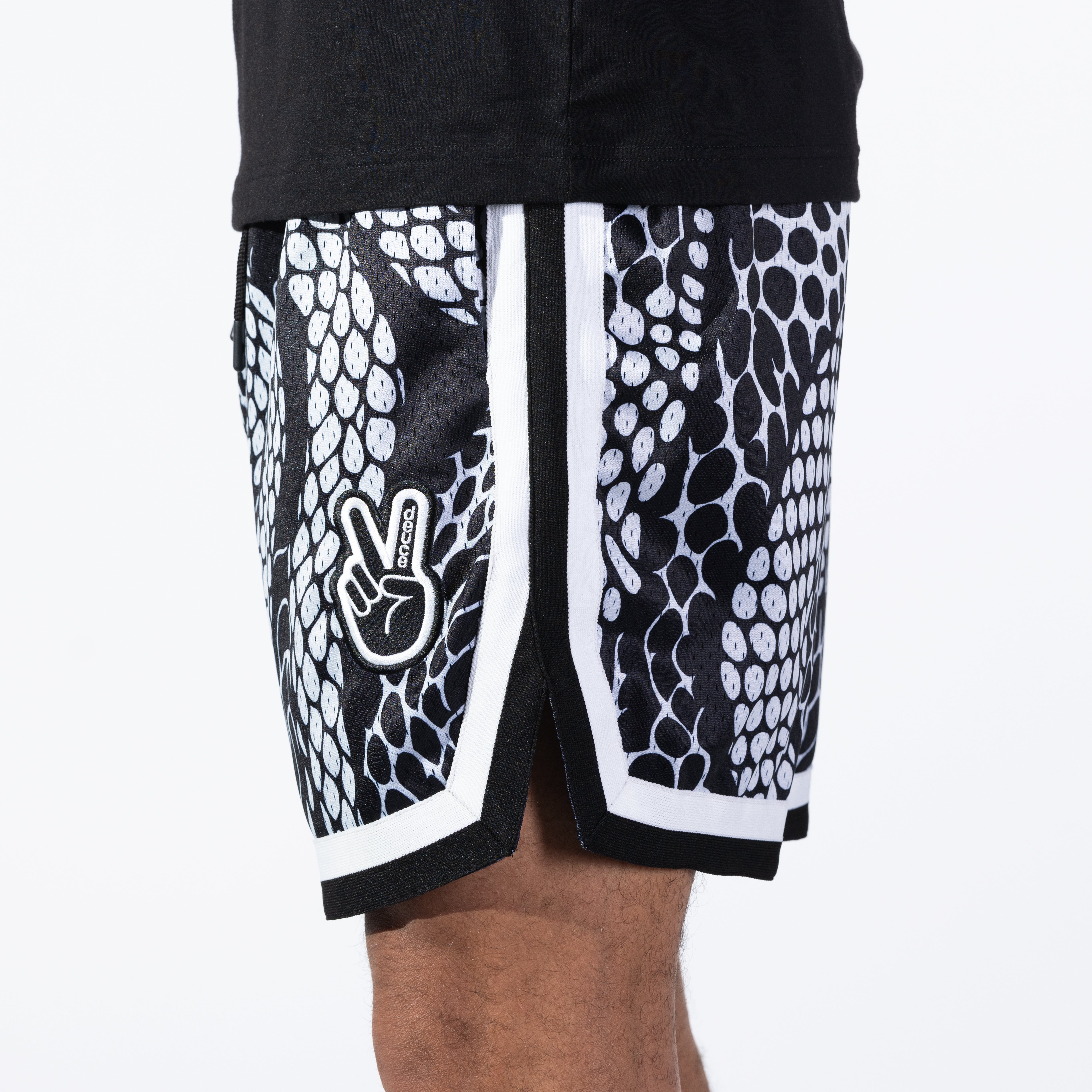 DEUCE VIBE 2.0 SHORTS | White Mamba – Deuce Brand Australia