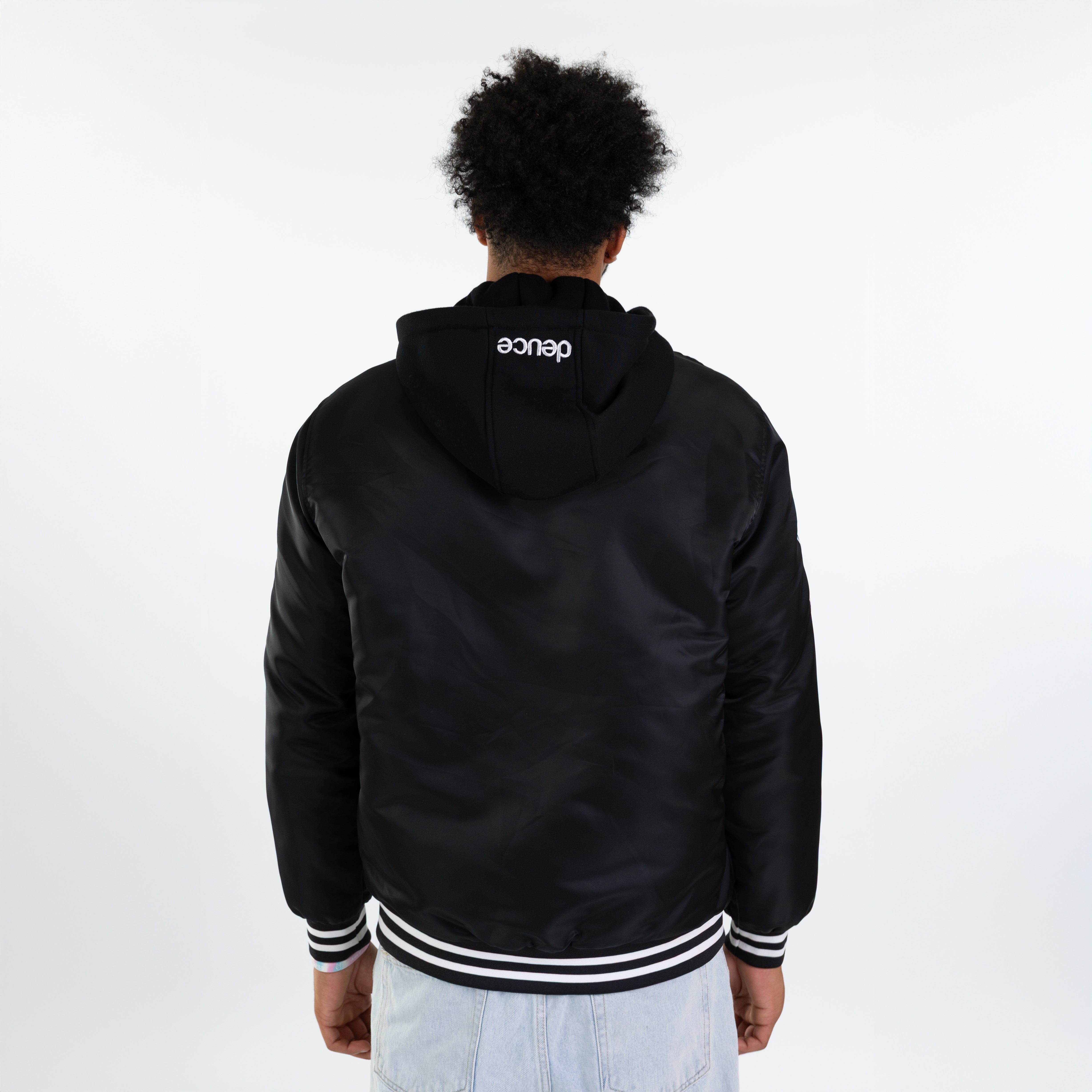 DEUCE VARSITY JACKET | Black – Deuce Brand Australia